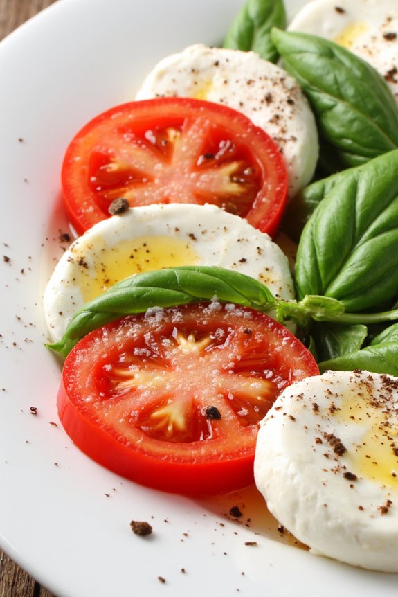 fresh tomato mozzarella salad