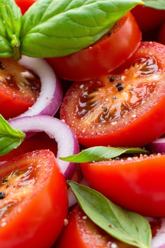 fresh tomato onion salad