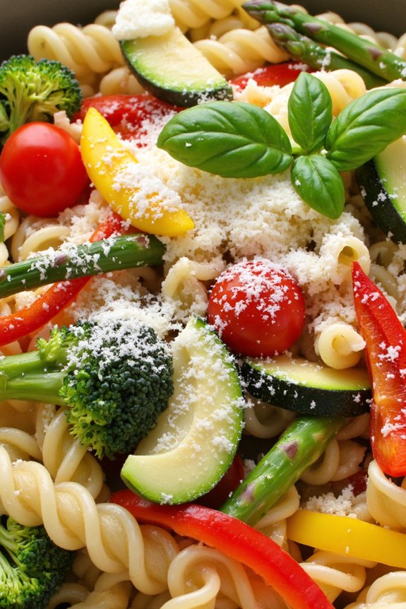 fresh vibrant pasta dish