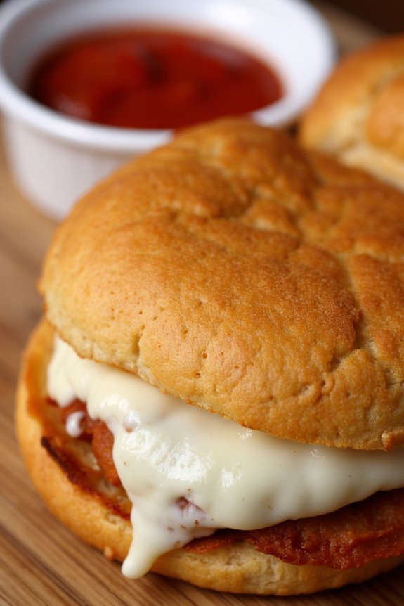 fried mozzarella cheese sandwiches