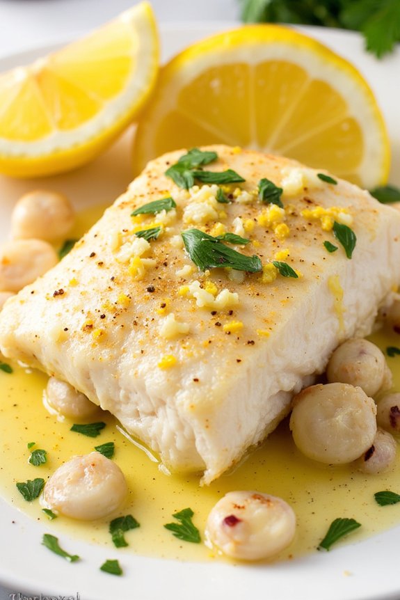 garlic butter baked cod