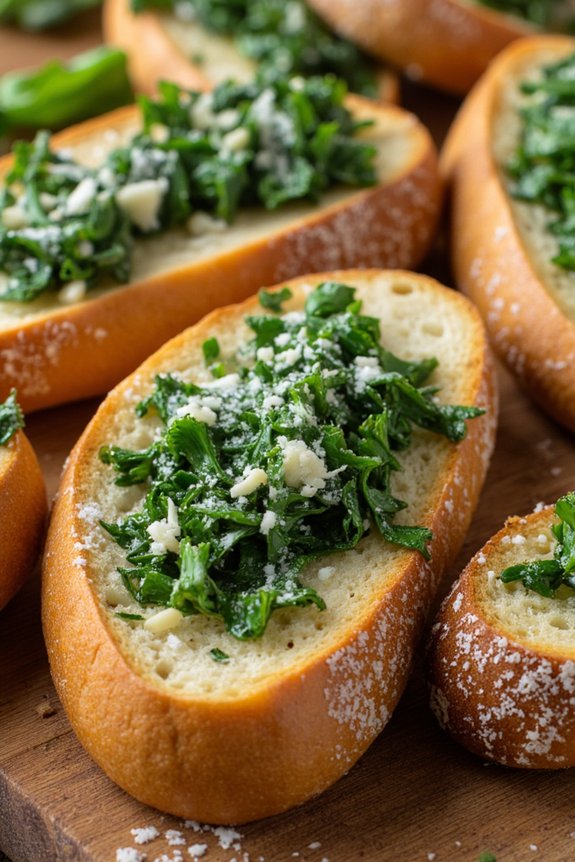 garlic herb bruschetta appetizer