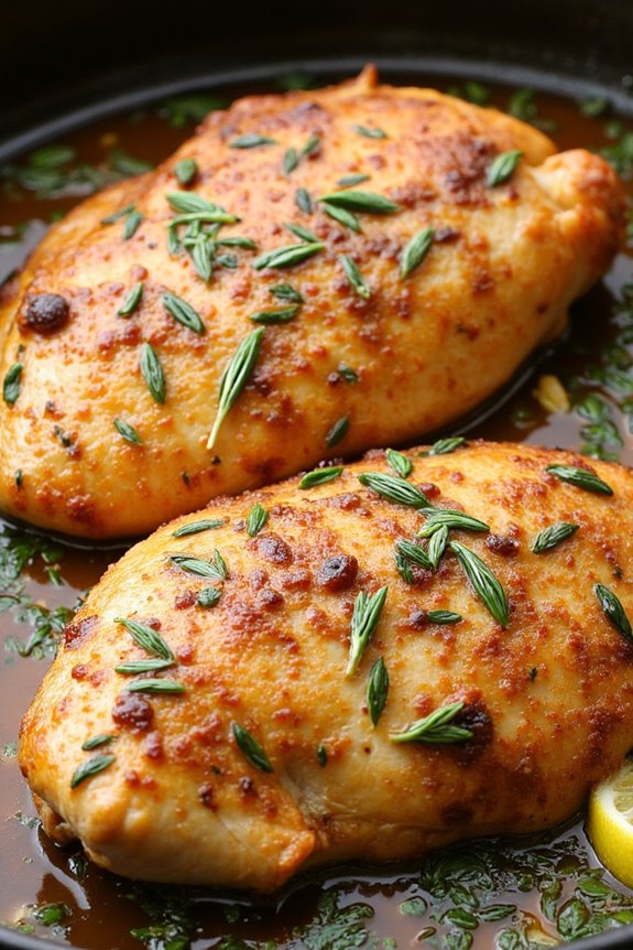 garlic herb chicken skillet