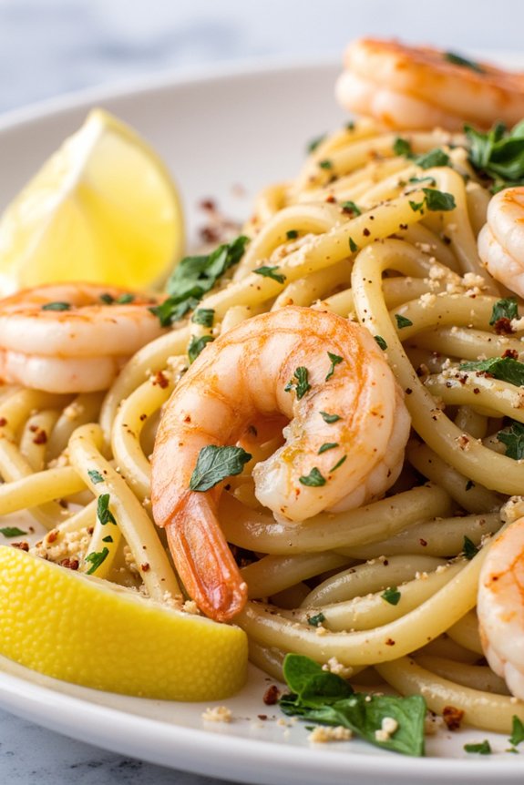 garlic herb shrimp linguine recipe