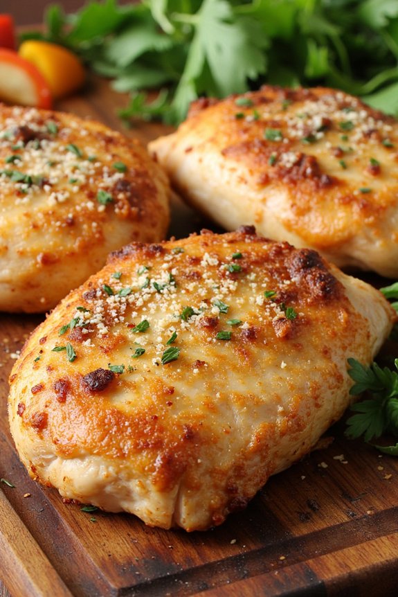 garlic parmesan chicken thighs