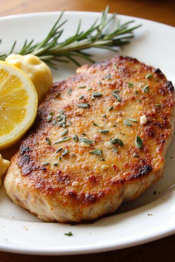 garlic rosemary pork chops