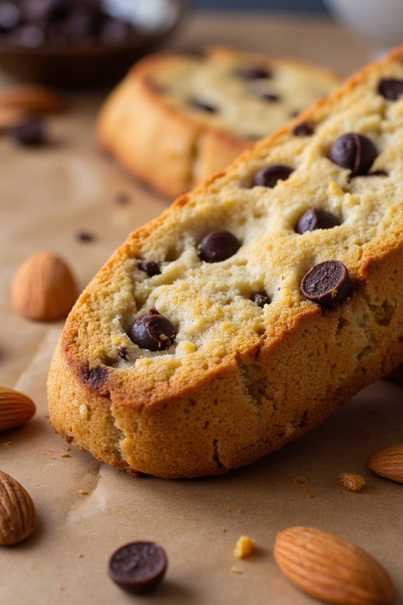 gluten free chocolate almond biscotti