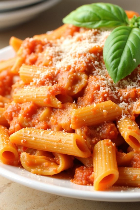 gluten free creamy vodka pasta