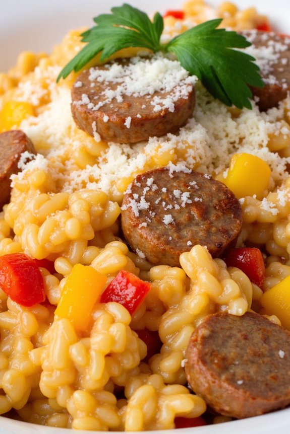 gluten free italian sausage risotto