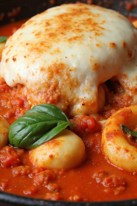 gnocchi with tomato mozzarella