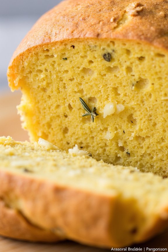 golden cornmeal polenta bread