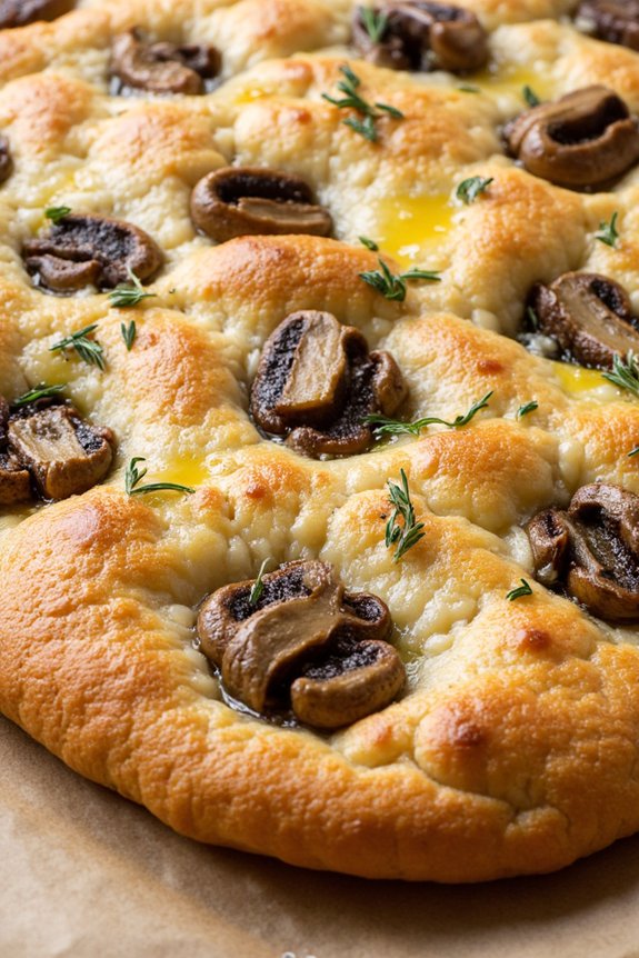 gourmet mushroom truffle focaccia