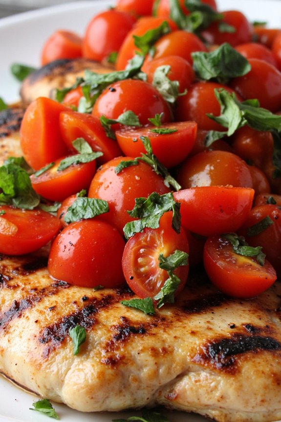 grilled chicken with tomato basil
