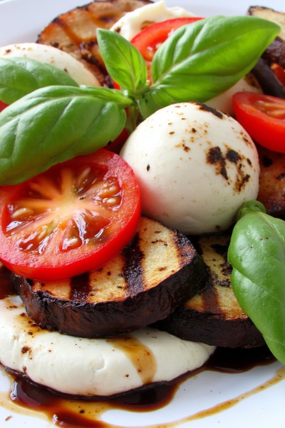 grilled eggplant caprese delight
