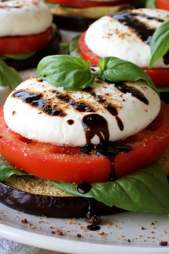 grilled eggplant caprese delight
