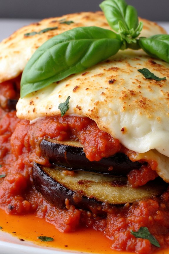 grilled eggplant parmigiana delight