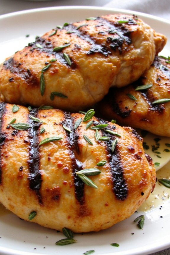 grilled flavorful balsamic herb chicken