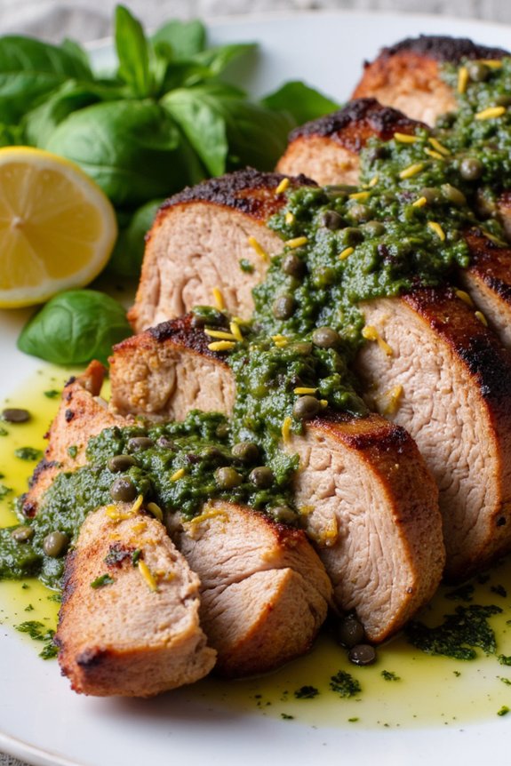 grilled pork loin with salsa
