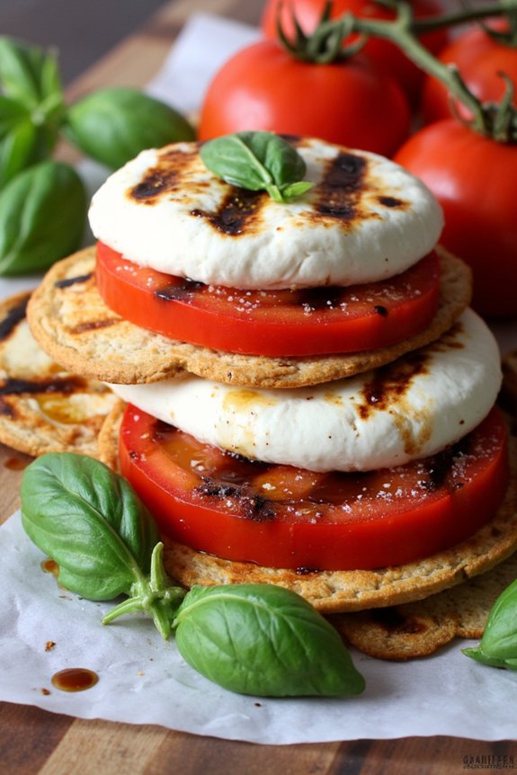 grilled tomato mozzarella salad