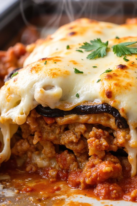 ground turkey eggplant casserole