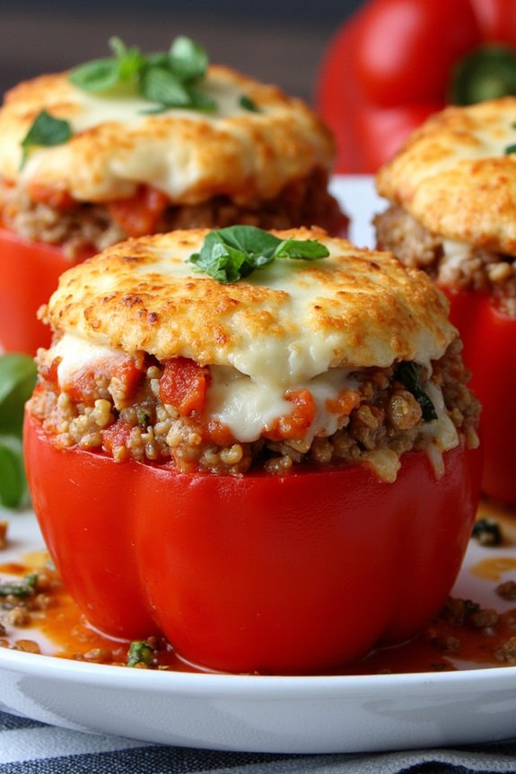 healthy italian stuffed peppers