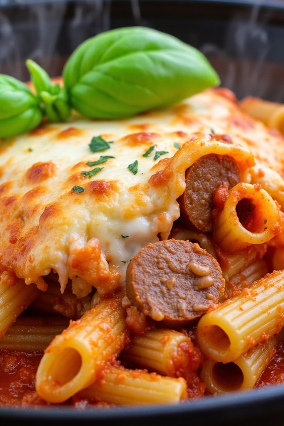 hearty baked ziti recipe