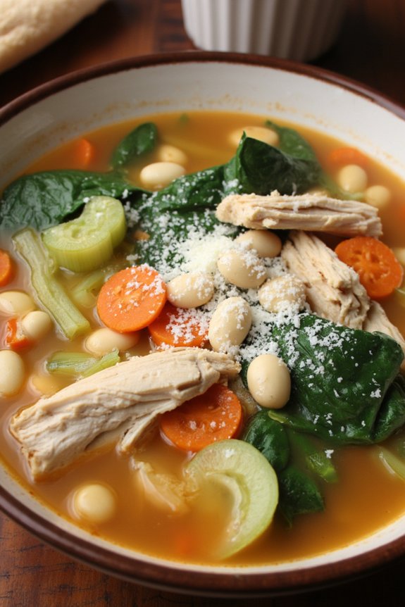 hearty chicken bean soup