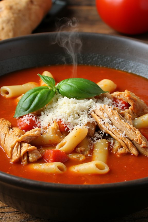 hearty chicken tomato soup