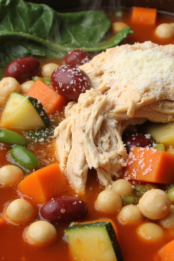 hearty high protein vegetable soup