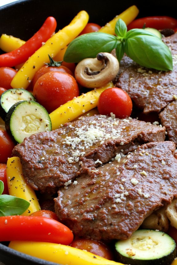 hearty italian beef skillet