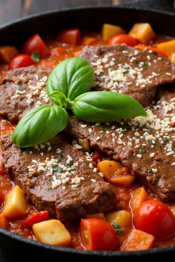 hearty italian beef skillet
