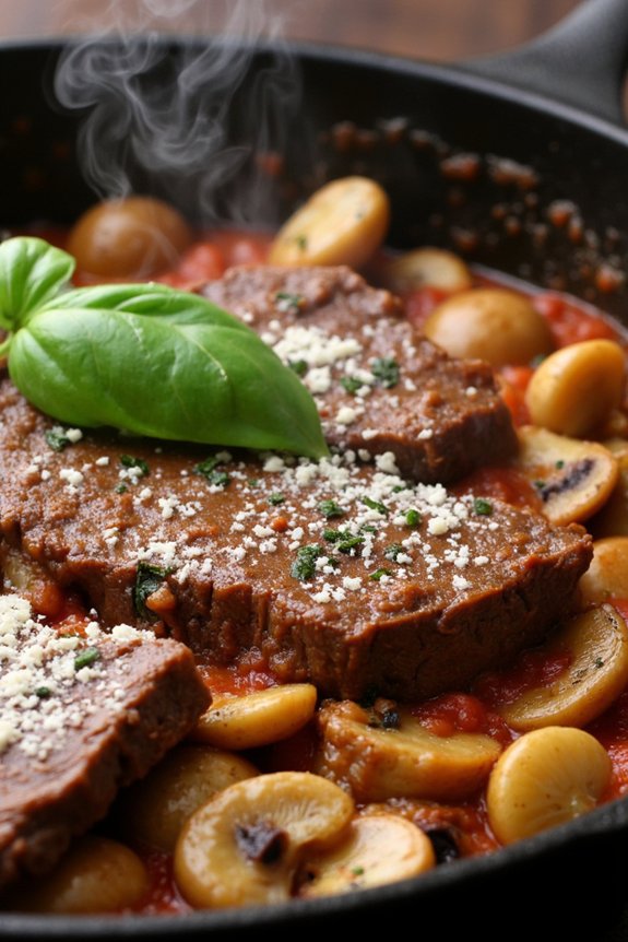 hearty italian beef skillet