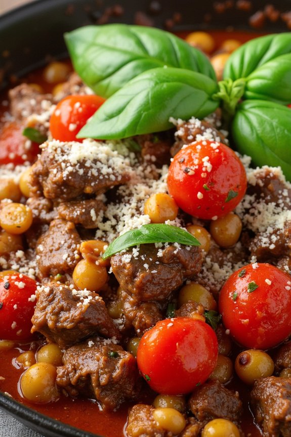 hearty italian beef skillet