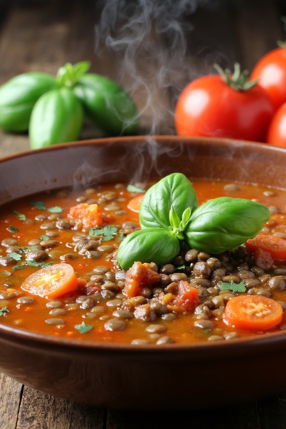 hearty italian lentil soup