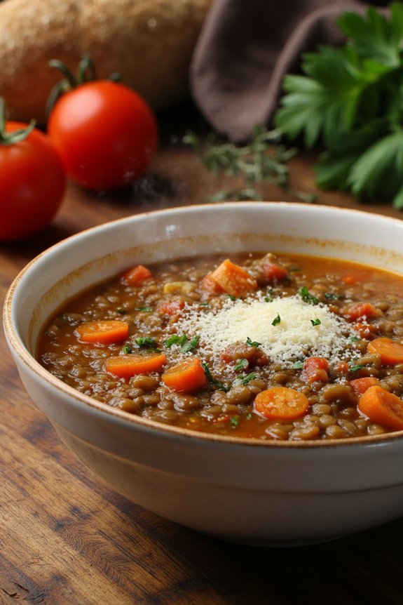 hearty italian lentil soup
