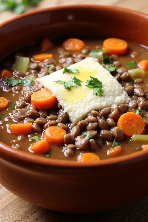 hearty italian lentil soup