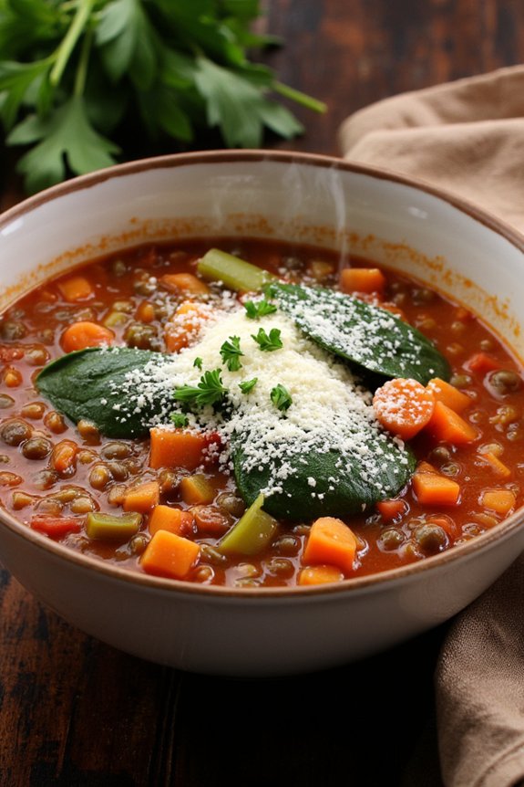 hearty italian lentil soup