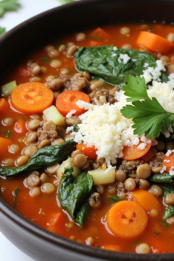 hearty italian lentil soup