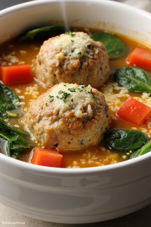 hearty italian meatball soup
