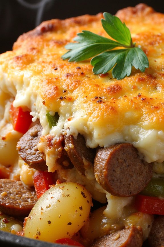 hearty italian sausage casserole