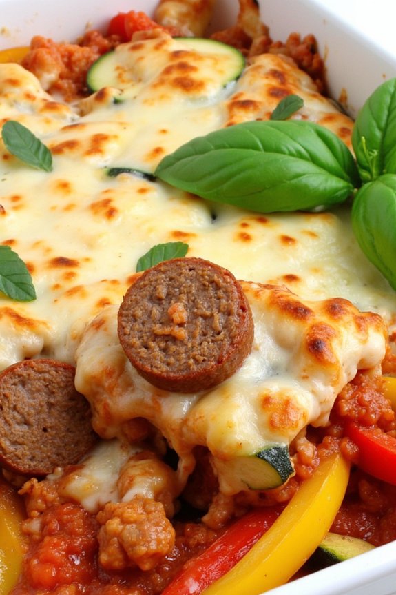 hearty italian sausage casserole