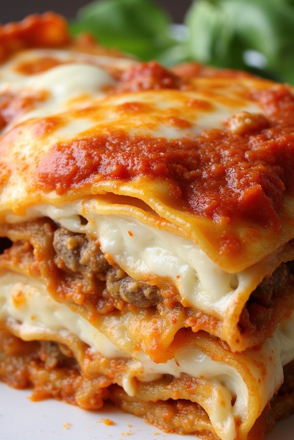 hearty italian sausage lasagna