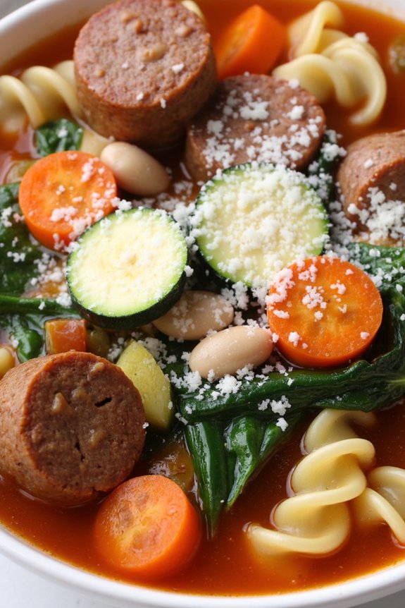 hearty italian sausage minestrone