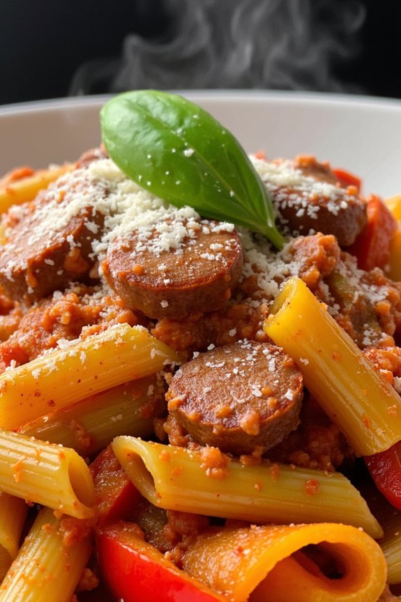 hearty italian sausage pasta
