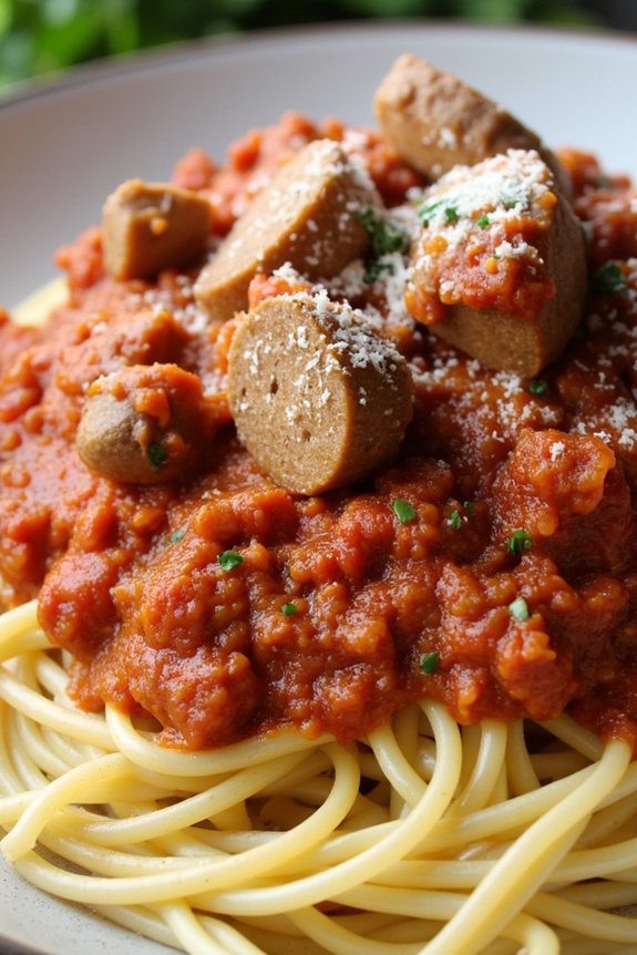 hearty italian sausage ragu