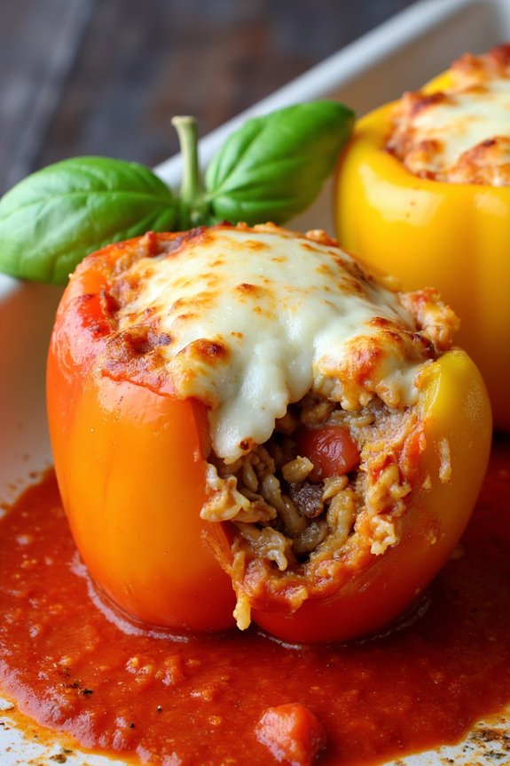 hearty italian stuffed peppers