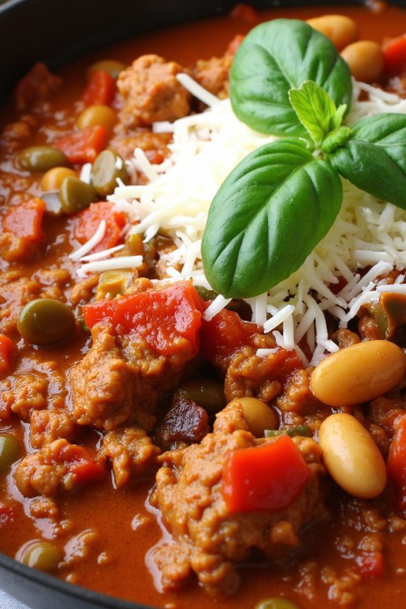 hearty italian turkey chili