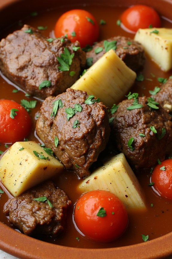 hearty lamb artichoke stew