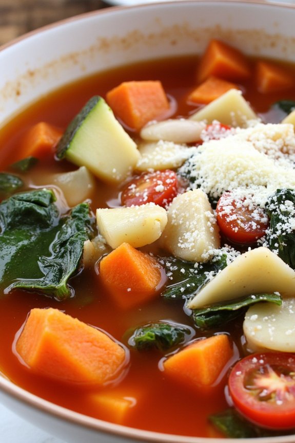 hearty nutritious vegetable soup