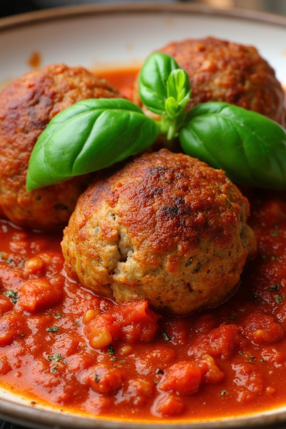 hearty rustic italian meatballs